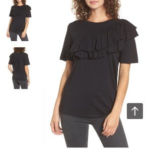 BP Asymmetrical Ruffle T-Shirt